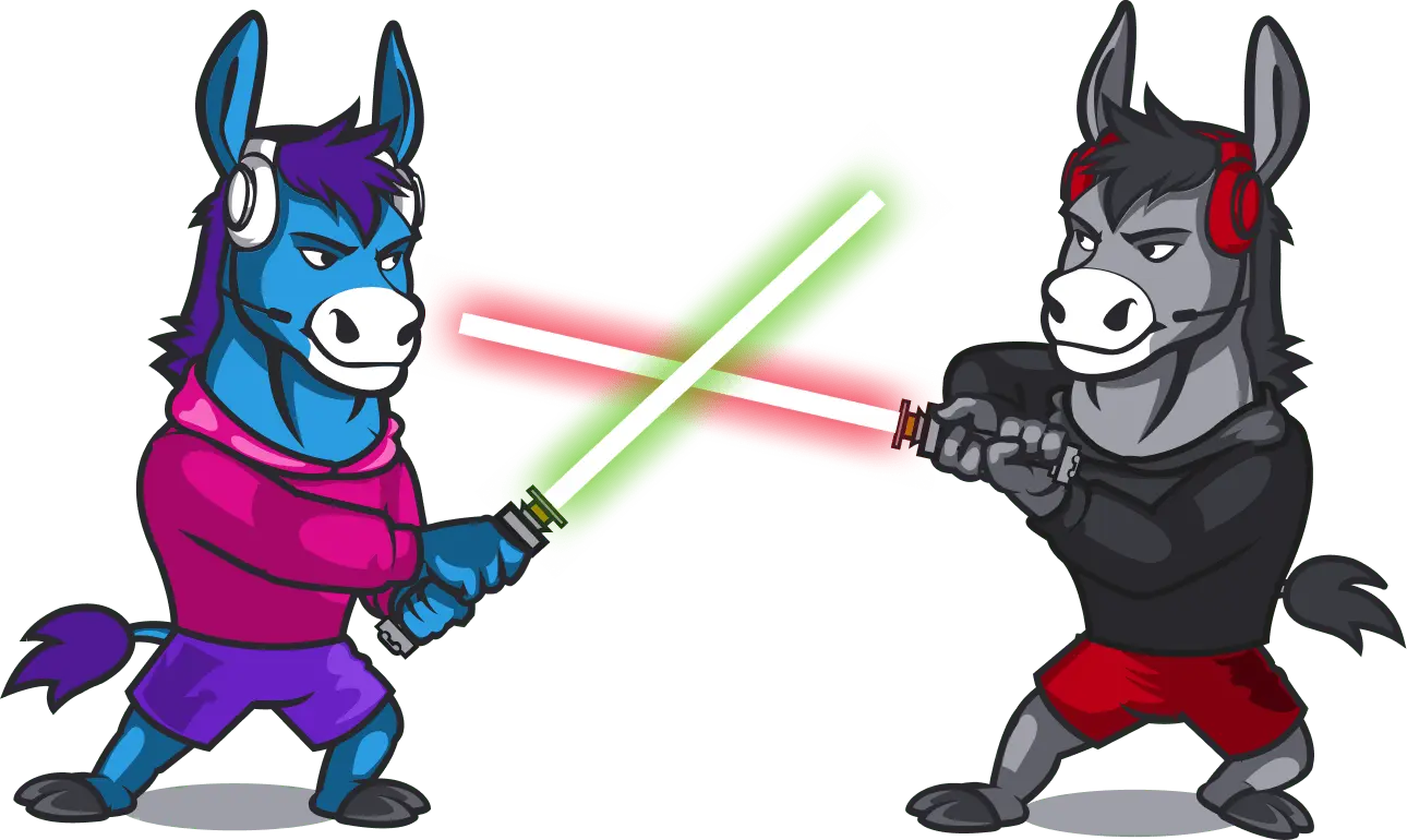 Fighting Donkeys